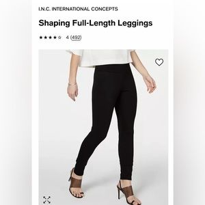 I.N.C. Black leggings large
